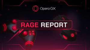Opera GX analiza la rabia y la frustración de los gamers en el informe 'Rage Report'