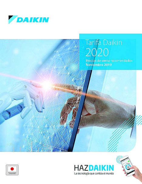 Daikin presenta su nueva tarifa de precios para 2020