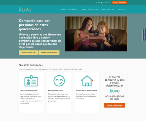 Kuvu, la plataforma de alojamiento compartido entre generaciones, finalista de los Premios Fundación Mapfre a la Innovación Social