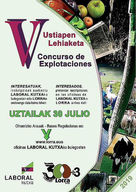 Se convoca el V Concurso de Explotaciones LABORAL KUTXA - LORRA