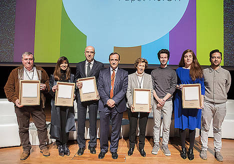 Julia Navarro, El Corte Inglés, Pedro García, Wanda Barcelona y la Escuela del Papel de Tolosa, Premios Valores del Papel 2017