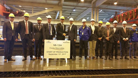 Comienza la construcción del Costa Smeralda, el primer barco de Costa Cruceros propulsado con Gas Natural Licuado