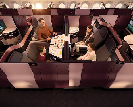 Qatar Airways presenta 'Qsuite’, la nueva y revolucionaria experiencia de “primera en clase business”