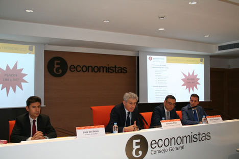 De izda. a dcha: Luis del Amo, Valentín Pich, Jesús Sanmartín y Rubén Gimeno. 