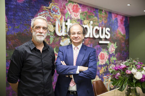 Rafa de Ramón, CEO de Utopicus, y Pere Viñolas, consejero delegado de Colonial durante la presentación.