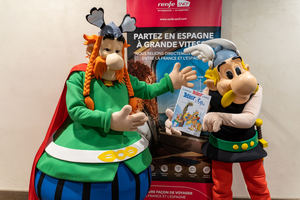ASTÉRIX – el cómic mas leído del mundo - se sube a los trenes de Renfe-SNCF en Cooperación destino PARC ASTÉRIX en París