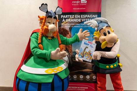 ASTÉRIX – el cómic mas leído del mundo - se sube a los trenes de Renfe-SNCF en Cooperación destino PARC ASTÉRIX en París
