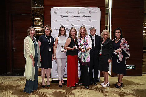 Representantes españolas en los premios IWEC 2018.