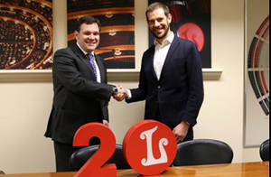 Roger Guasch ( izda), Jordi Mas (dcha).