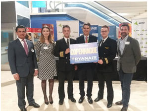 Ryanair inaugura nuevas rutas, Sevilla – Copenhague y Reus – Shannon