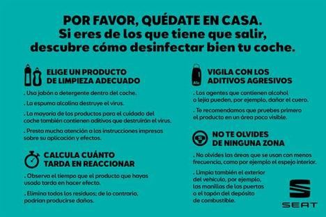 Consejos de SEAT para preparar el coche tras el confinamiento