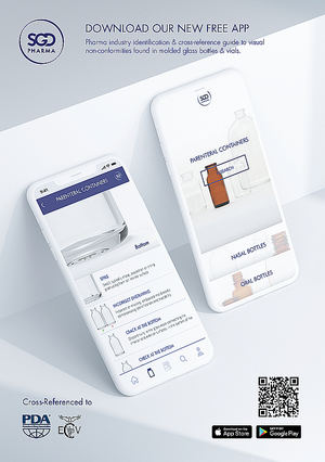 En CPhI WW 2019, SGD Pharma lanzará la primera aplicación para identificar incumplimientos en botellas de vidrio moldeadas destinadas a la industria farmacéutica