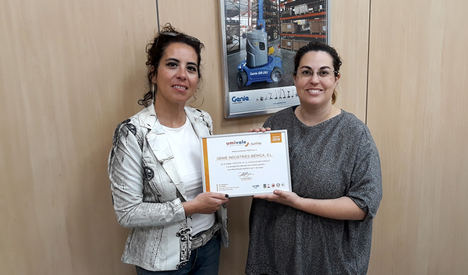 Genie Industries Iberica recibe el incentivo económico bonus que otorga el Gobierno a través de umivale por su baja siniestralidad laboral