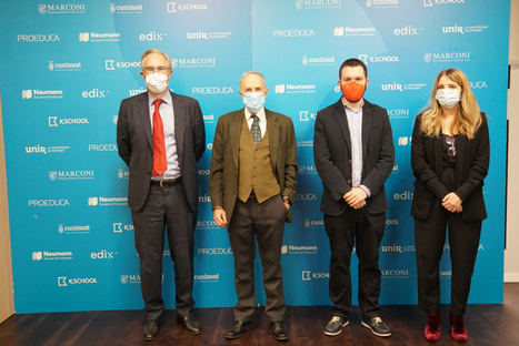 De izqda. a dcha.: Stuart Medina, Francisco Cabrillo, Juan Ramón Rallo y Eva Asensio.