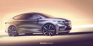 Los bocetos de diseño revelan detalles del nuevo Enyaq Coupé iV