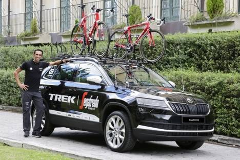 El Skoda Karoq acompañará a Alberto Contador en la contrarreloj de hoy
