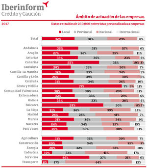 Solo el 8% de las empresas es global
