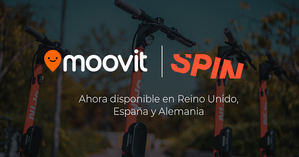 Spin se integra en Moovit para ofrecer una alternativa de movilidad eléctrica compartida a sus usuarios