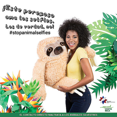Costa Rica lanza la campaña #StopAnimalSelfies