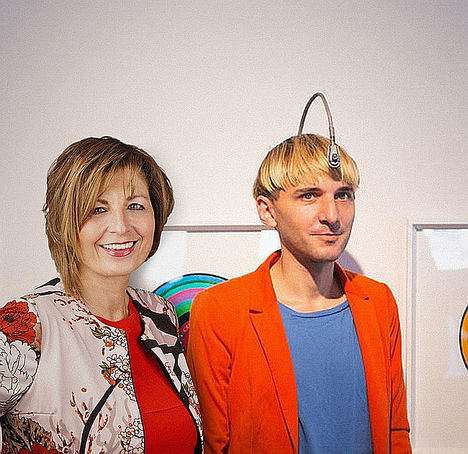 Sylvia Taudien & Neil Harbisson.