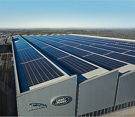 Toda la energía de las plantas de Jaguar Land Rover procedentes de fuentes renovables