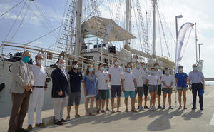 El buque-escuela Cervantes Saavedra y el Oceanogràfic presentan la primera Travesía Planeta Azul