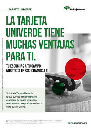 Unicaja Banco lanza el Crédito Univerde, un producto que ofrece flexibilidad en los pagos a agricultores y ganaderos