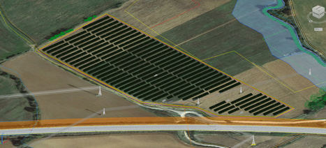 Parque Fotovoltaico en 3D.