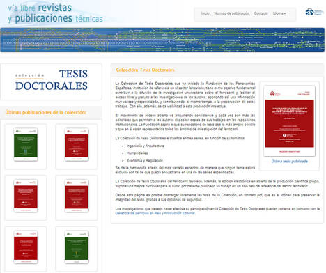 Vía Libre Técnica publica tres nuevas tesis en temas ferroviarios