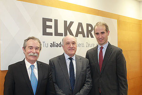 De izqda. a dcha.: Pío Aguirre, Josu Sánchez y Zenón Vázquez.