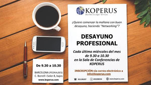 'BUSINESS BREAKFASTS' organizados por el despacho internacional de abogados KOPERUS BLS