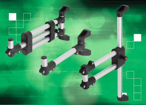 norelem asegura la tecnología de la fábrica con nuevos soportes de monitor y gama de accesorios