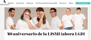 40 aniversario de la Ley de Integración Social del Minusválido (LISMI), hoy Ley General de los derechos de las personas con discapacidad (LGD)