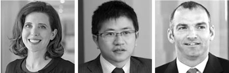 Kaitlyn Murphy, Wenjie Ge y Chris Buchbinder, Capital Group.