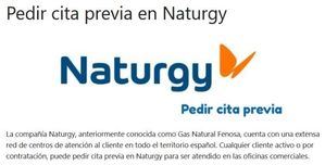 Cómo solicitar una cita previa en Naturgy