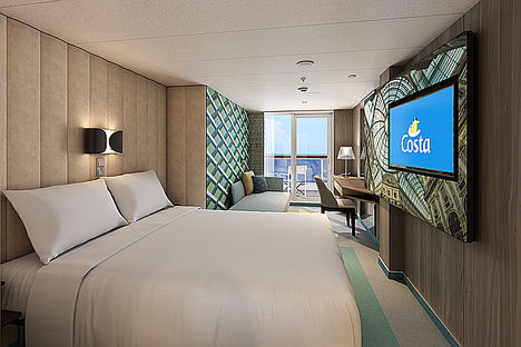 Costa Cruceros celebra la botadura de su nuevo barco, el Costa Smeralda