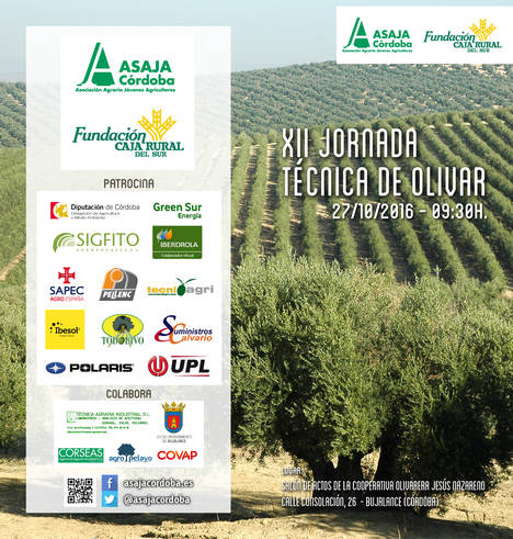 Asaja celebra la XII Jornada de Olivar donde abordará el control de enfermedades y los beneficios para los olivareros