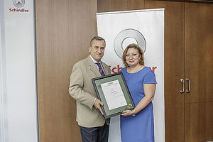 Schindler Iberia es reconocida por su labor y compromiso medioambiental por AENOR en su Primera Memoria de Sostenibilidad Verificada