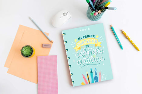 RUBIO lanza ‘Mi primer cuaderno de caligrafía creativa’, su primer manual de lettering para niños