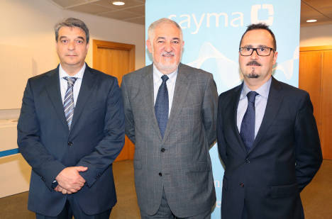 De izda a dcha: Vicente Ruiz, director del área de consultoría de Sayma, Cándido Conde-Pumpido, magistrado de la Sala de lo Penal del Tribunal Supremo, y Javier Sastre, abogado responsable de Compliance de Sayma.