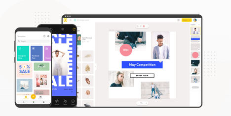 Over, la app de GoDaddy, ayuda a las pequeñas empresas a crear una imagen de marca digital actual y dinámica