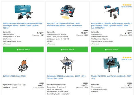 Las mejores herramientas profesionales y para el bricolaje que podemos encontrar en la web