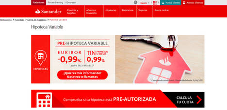 Una hipoteca media cuesta unos 545 euros más el primer año solo por el interés inicial