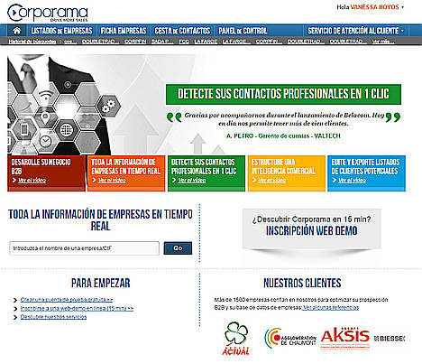 Llega a España Corporama, la primera herramienta con información en tiempo real de 2,5 millones de empresas