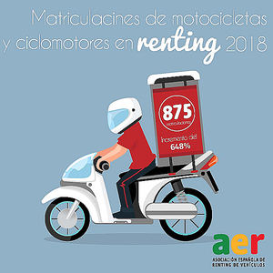 Las matriculaciones de motocicletas y ciclomotores en renting se disparan un 648% en 2018