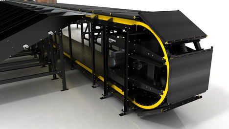 Interroll presenta un nuevo crossbelt sorter vertical