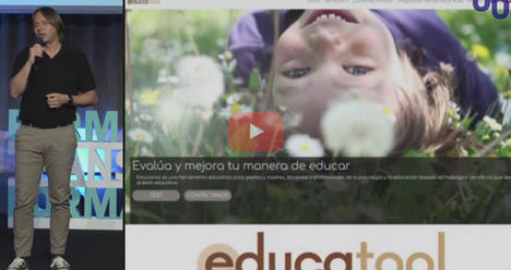 Álex Letosa presentando Educatool en el SpinUOC.