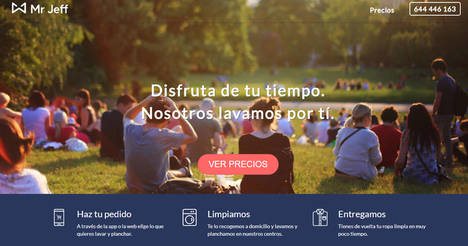 Mr Jeff ofrece la ropa limpia a domicilio por menos de 1€ al día