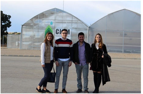 De izqda a dcha: Estela Jorques, Diego Fente, Ángel Rubio y Claudia Pérez. (Falta en la foto Inés Torán). 