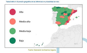 En Murcia es un 46% más probable sufrir un robo en el hogar que en el resto de España